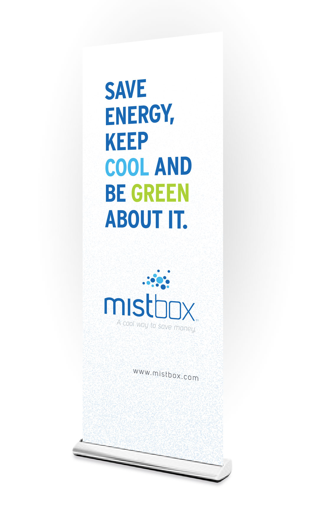 Mistbox Display Banner Stand