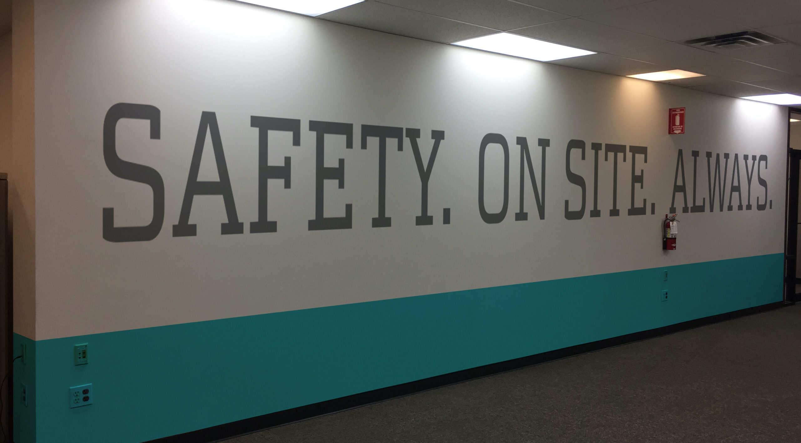 Airgas On Site Safety office wall graphics