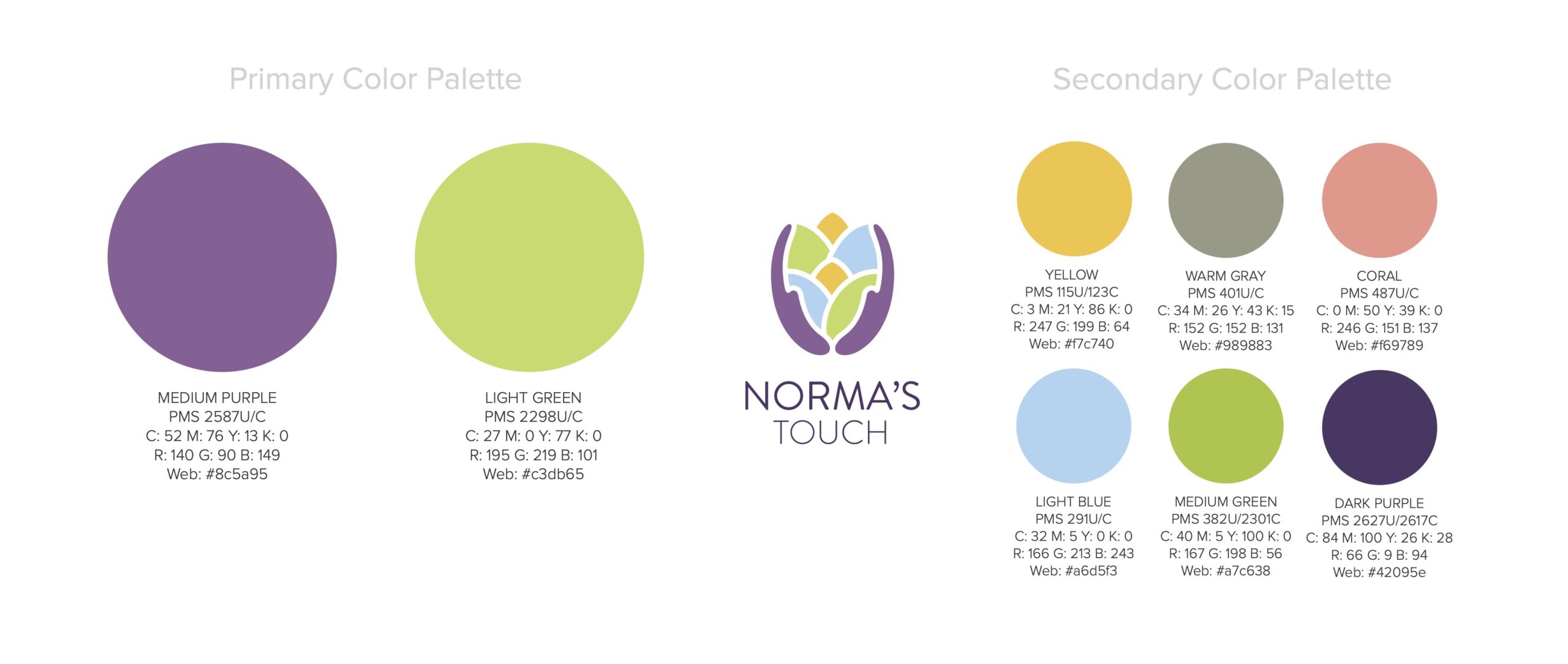 Norma's Touch color palettes
